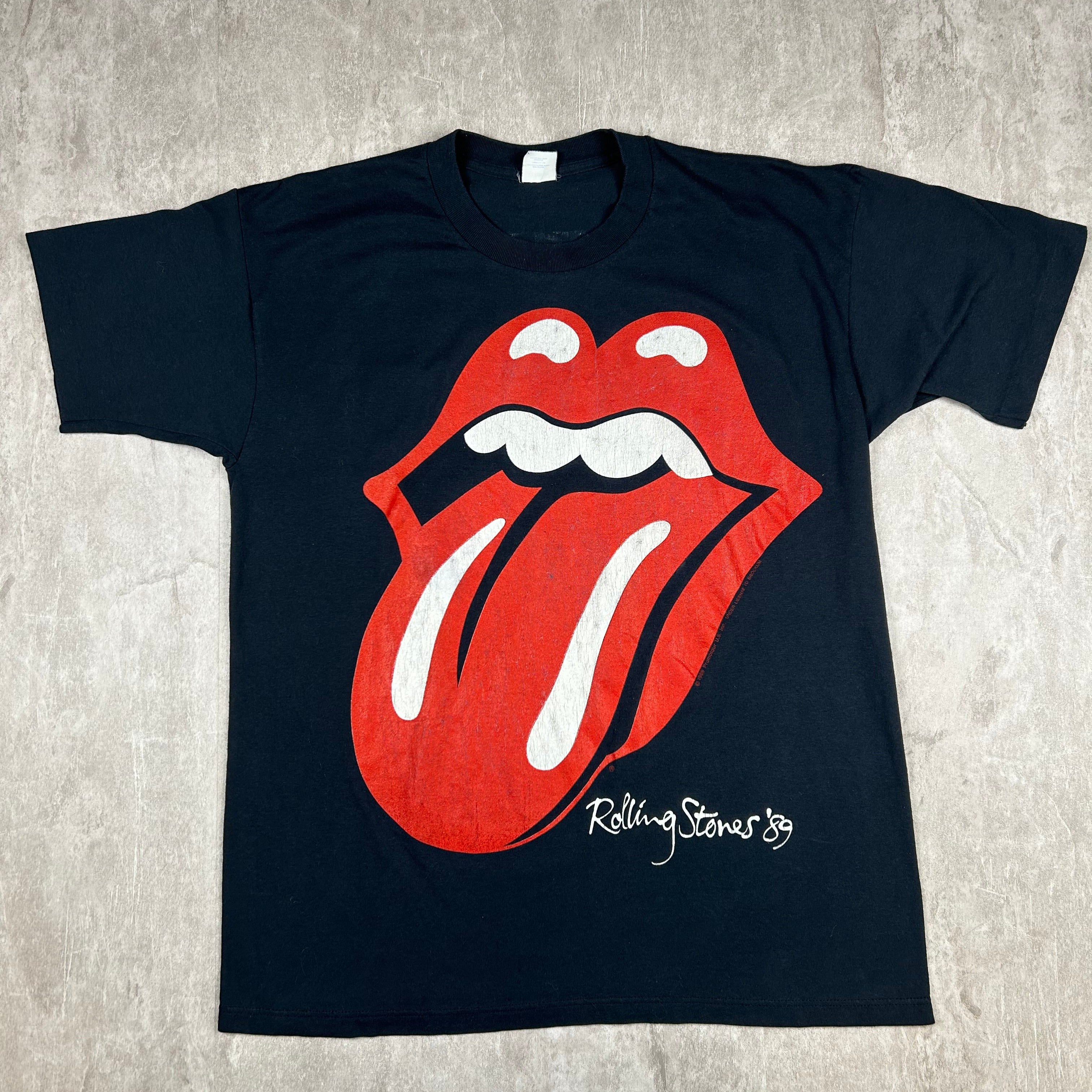 Vtg 1989 Rolling Stones The North American Tour T-Shirt 5050 Black