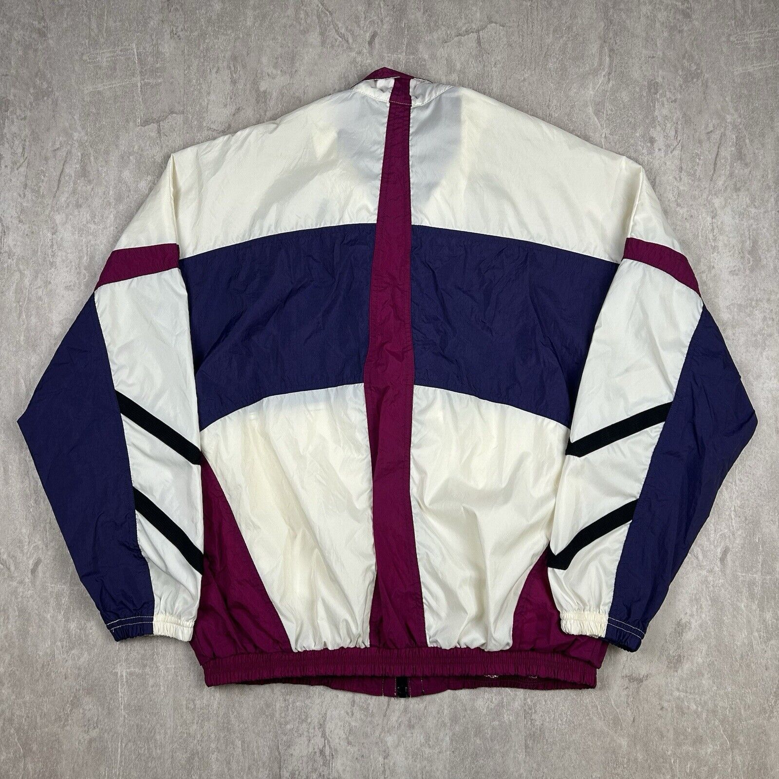 Vintage 90s Nike Maroon Purple Zip Up Windbreaker Jacket Men's