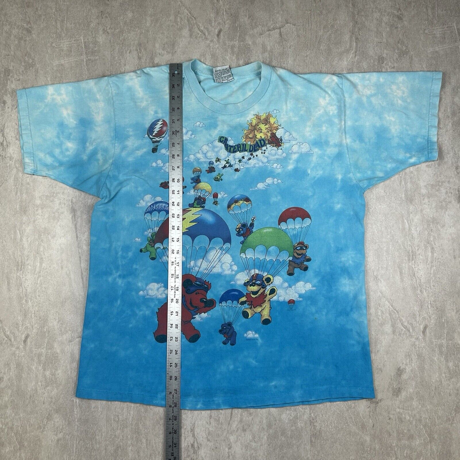 VINTAGE TIE DYE GRATEFUL DEAD TEE SHIRT BY LIQUID BLUE 1996
