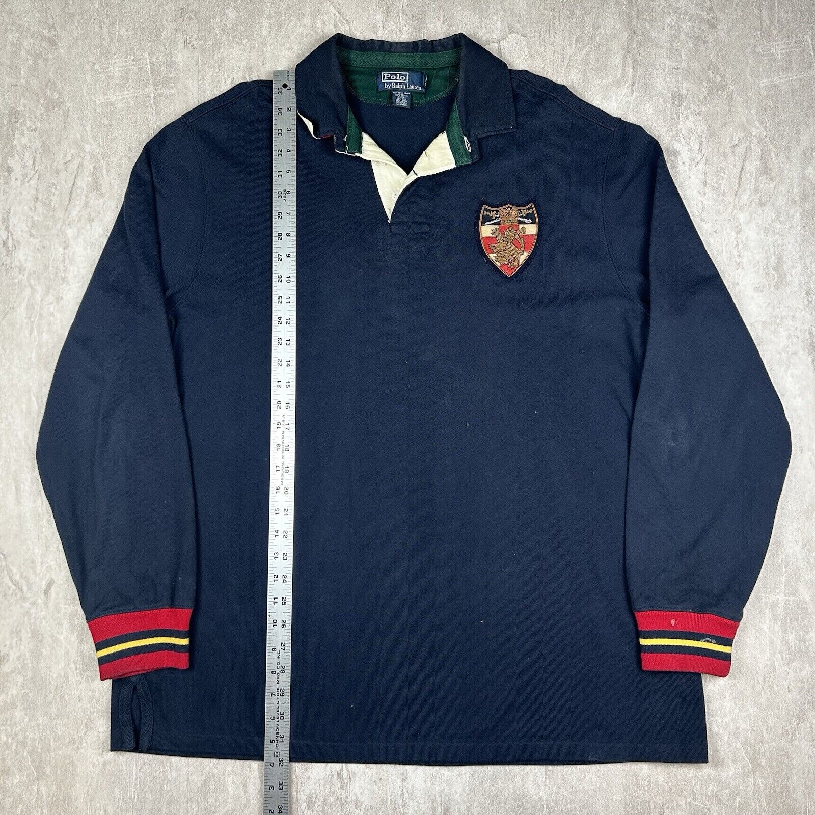 Vintage Polo Ralph Lauren Griffin Shield Patch Rugby Shirt