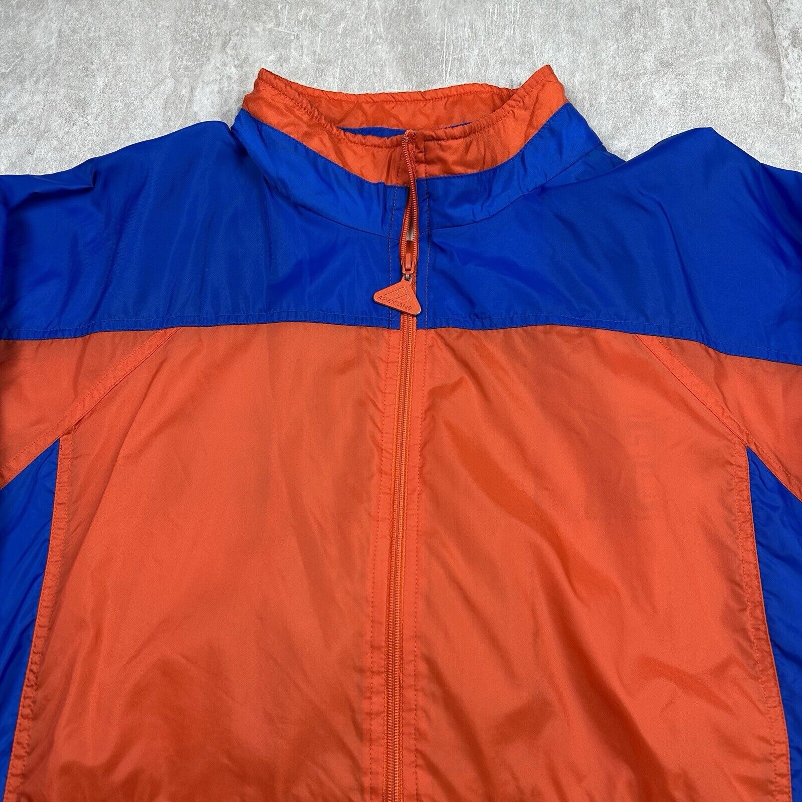 Vintage 90s Apex One Varsity Syracuse Zip Pull-Over Jacket