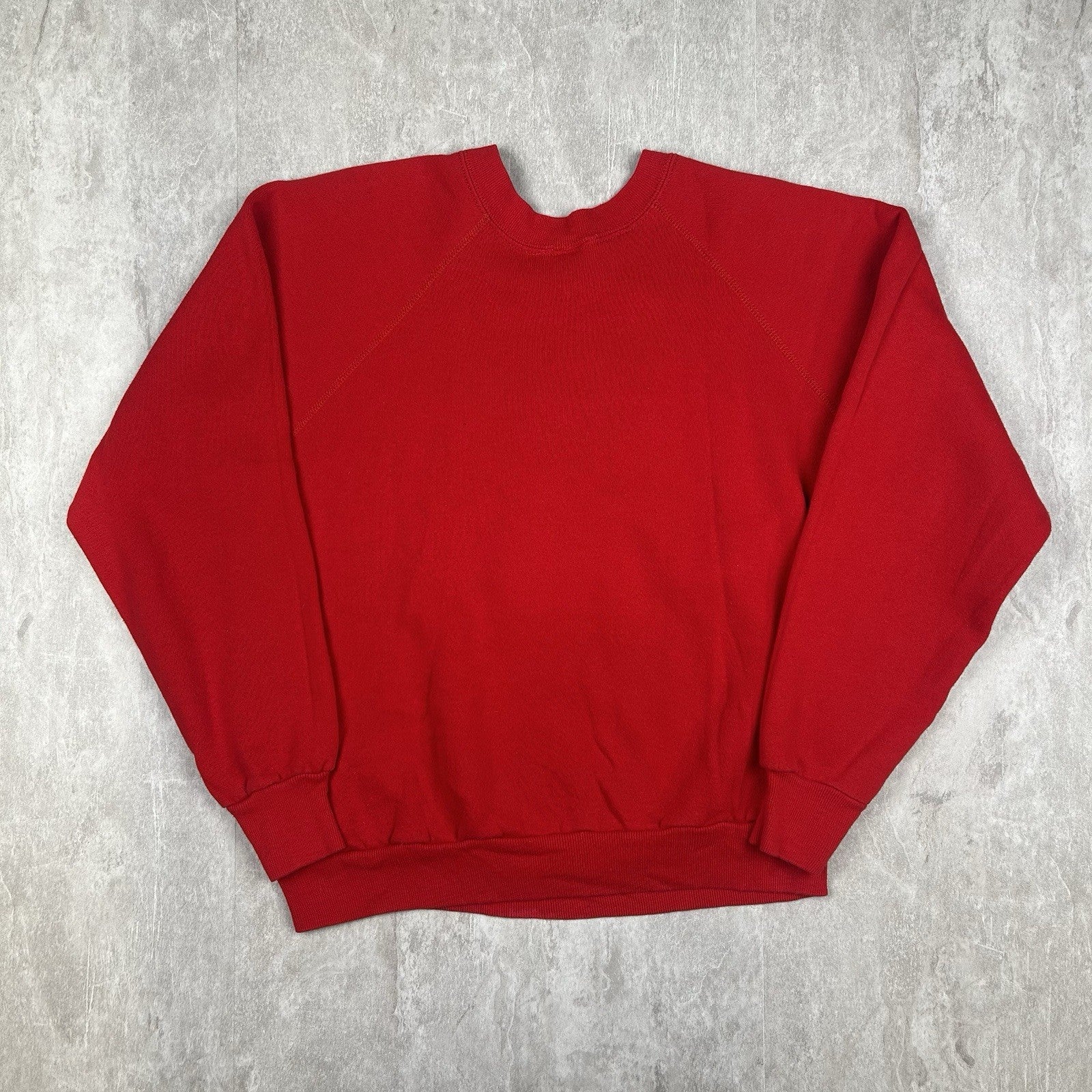 Vintage 70s 80s Buffalo Zoo Velva Sheen Crewneck Sweatshirt Red