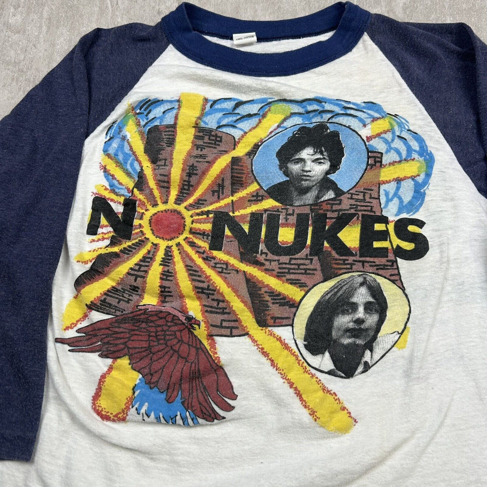 Vintage 1970 No Nukes Madison Square Garden Concert T-Shirt Men's