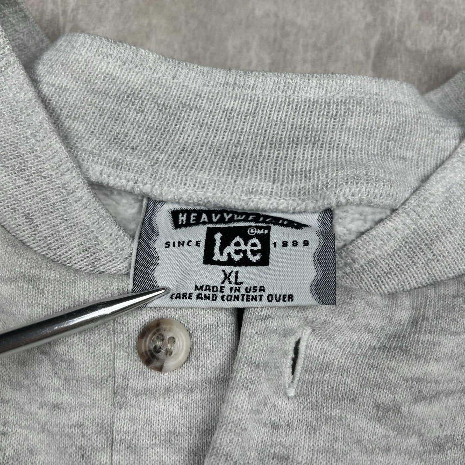 Vintage 90s Lee Arizona Cardinals Football NFL Sweatshirt Buttons