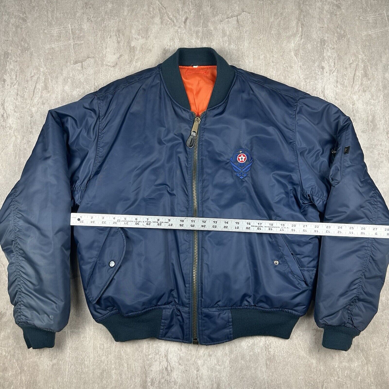 U.S. AIR FORCE Thunderbirds ミリタリージャケット Vintage Rothco Thunderbirds Bomber Jacket Navy Blue Embroidered