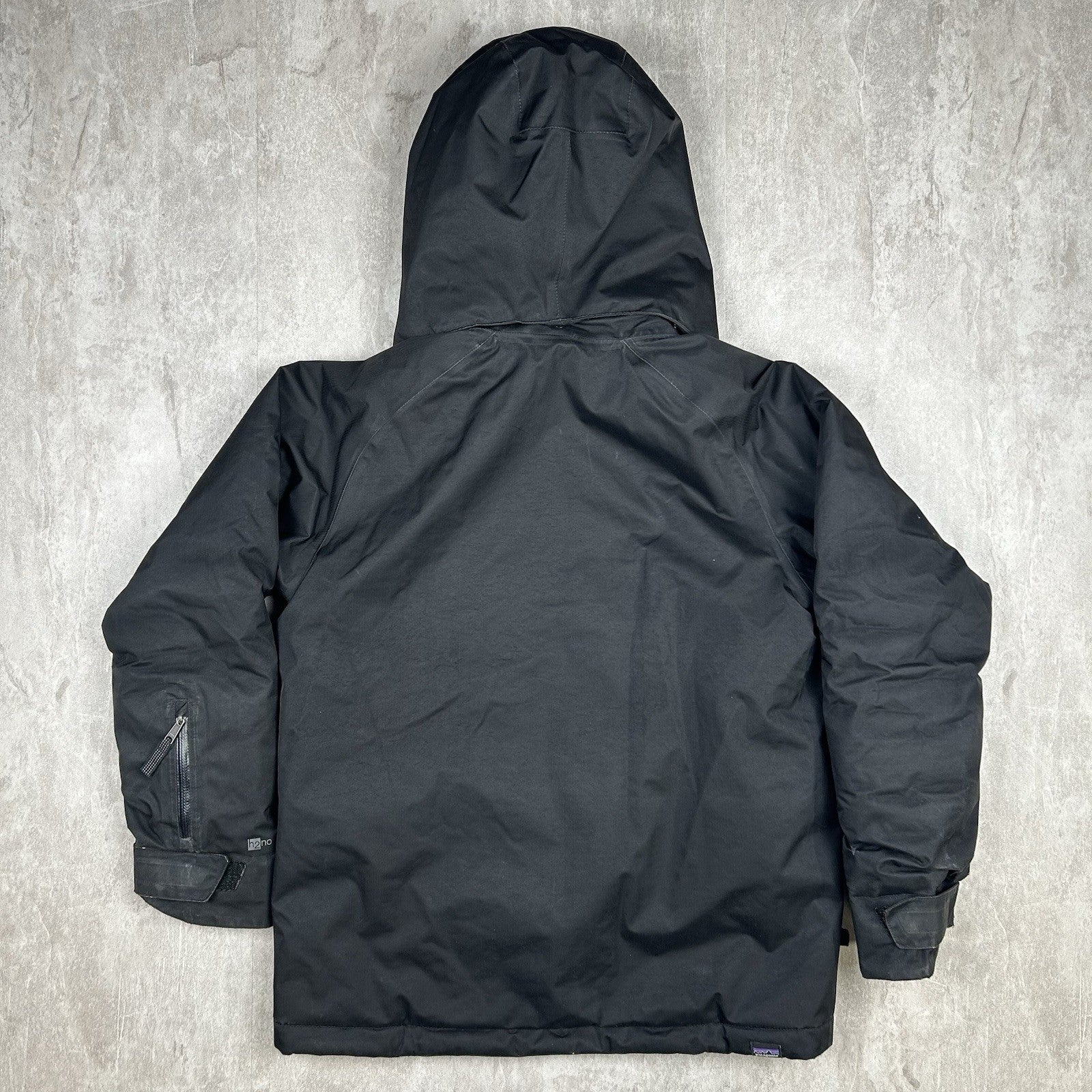 Black Patagonia H2NO Winter Hooded Ski Snowboard Jacket Youth Size