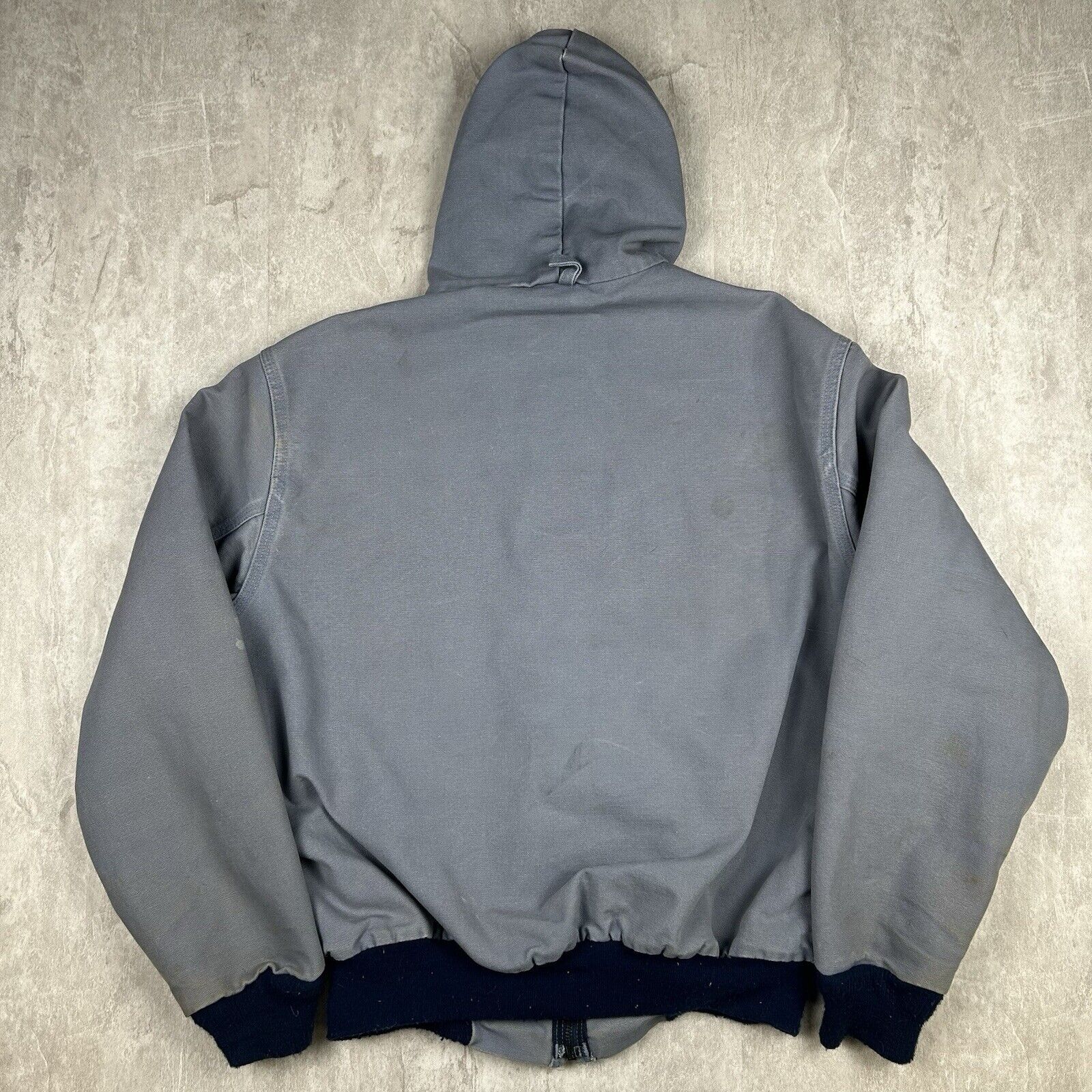 100周年￼ Carhartt JR108 アクティブジャケット グレー 80s Carhartt JR108 Blue Vintage Chore Jacket USA Made Lined Work Men's