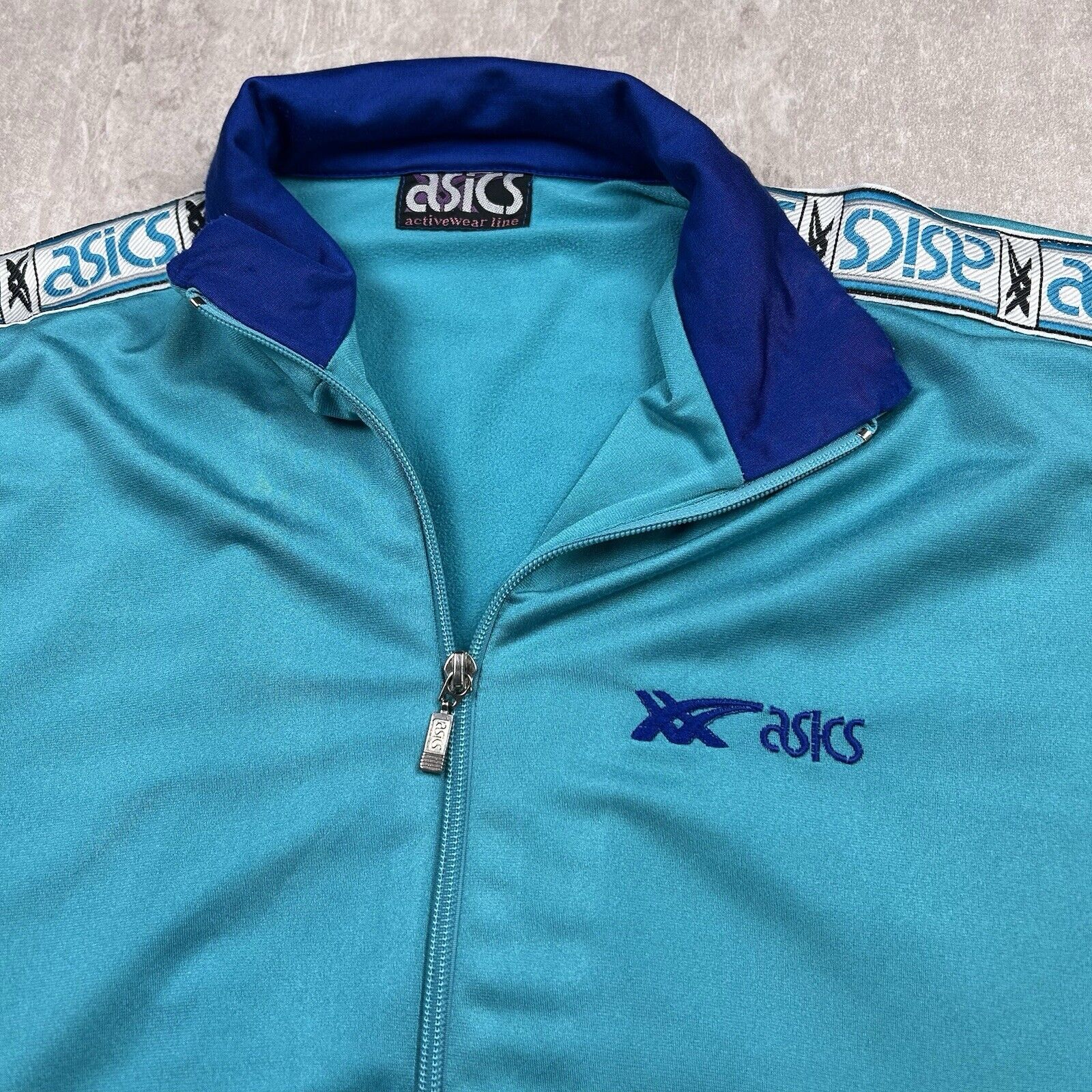 Vintage Asics Felpe Con Zip Vintage 90's Asics Japanese Sport