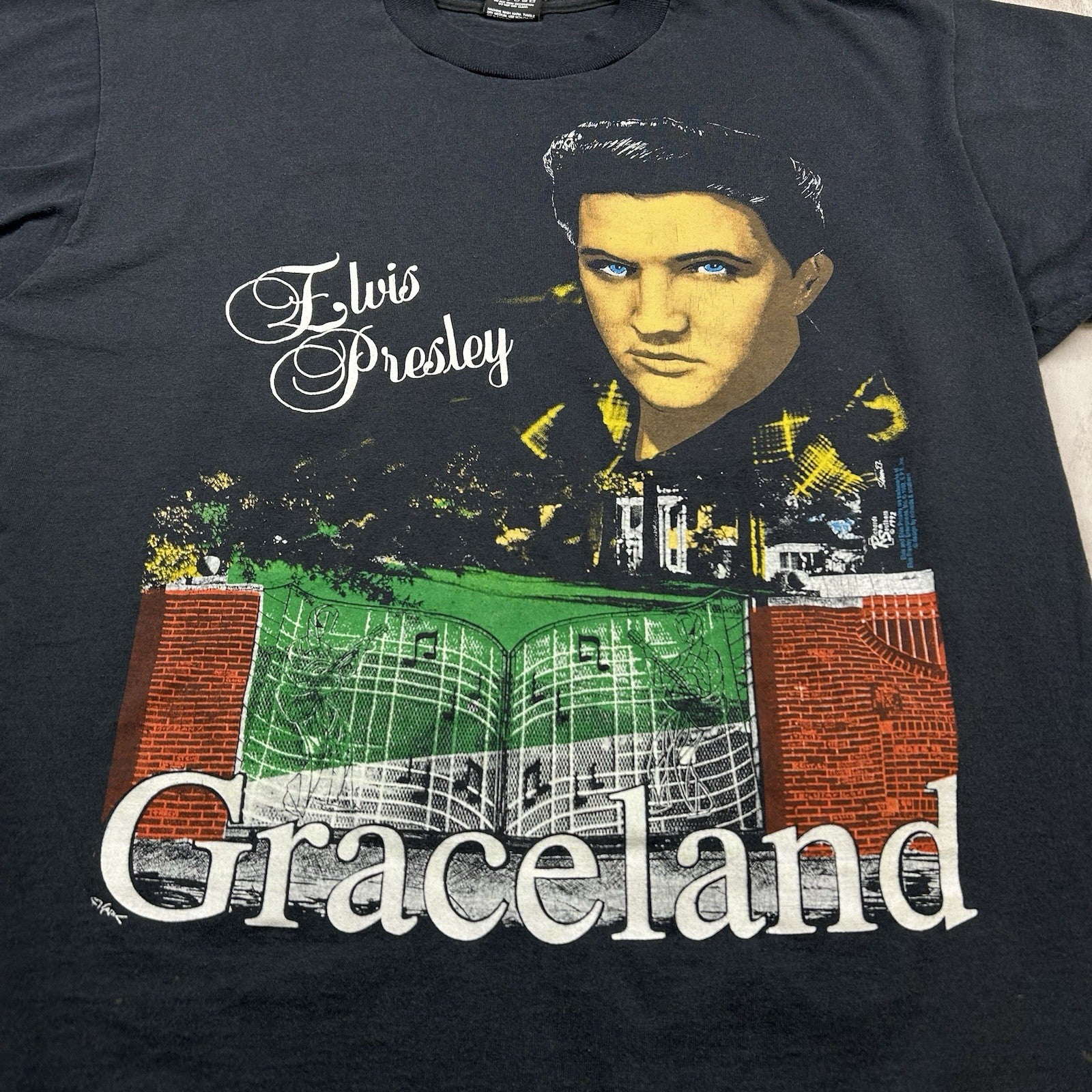 Vintage 90s Elvis Presley Graceland T-Shirt USA Made Men's