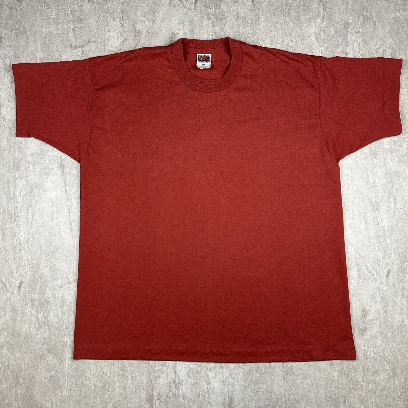 90s〜 FRUIT OF THE LOOM blank sweat Vtg 90s Blank Plain Distressed Green Worn Faded Fruit of the Loom