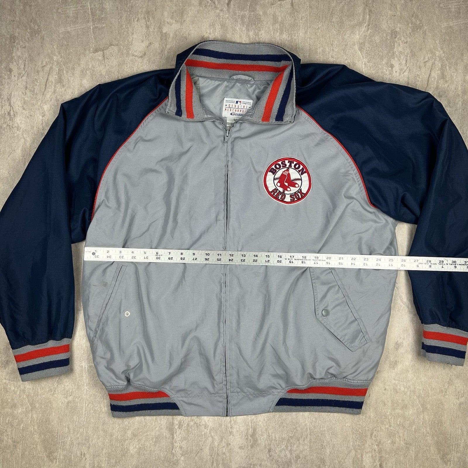 Boston Red Sox ナイロンジャケット MLB Windbreaker - Boston Red Sox, 2XL S-25533BOS2X - Uline