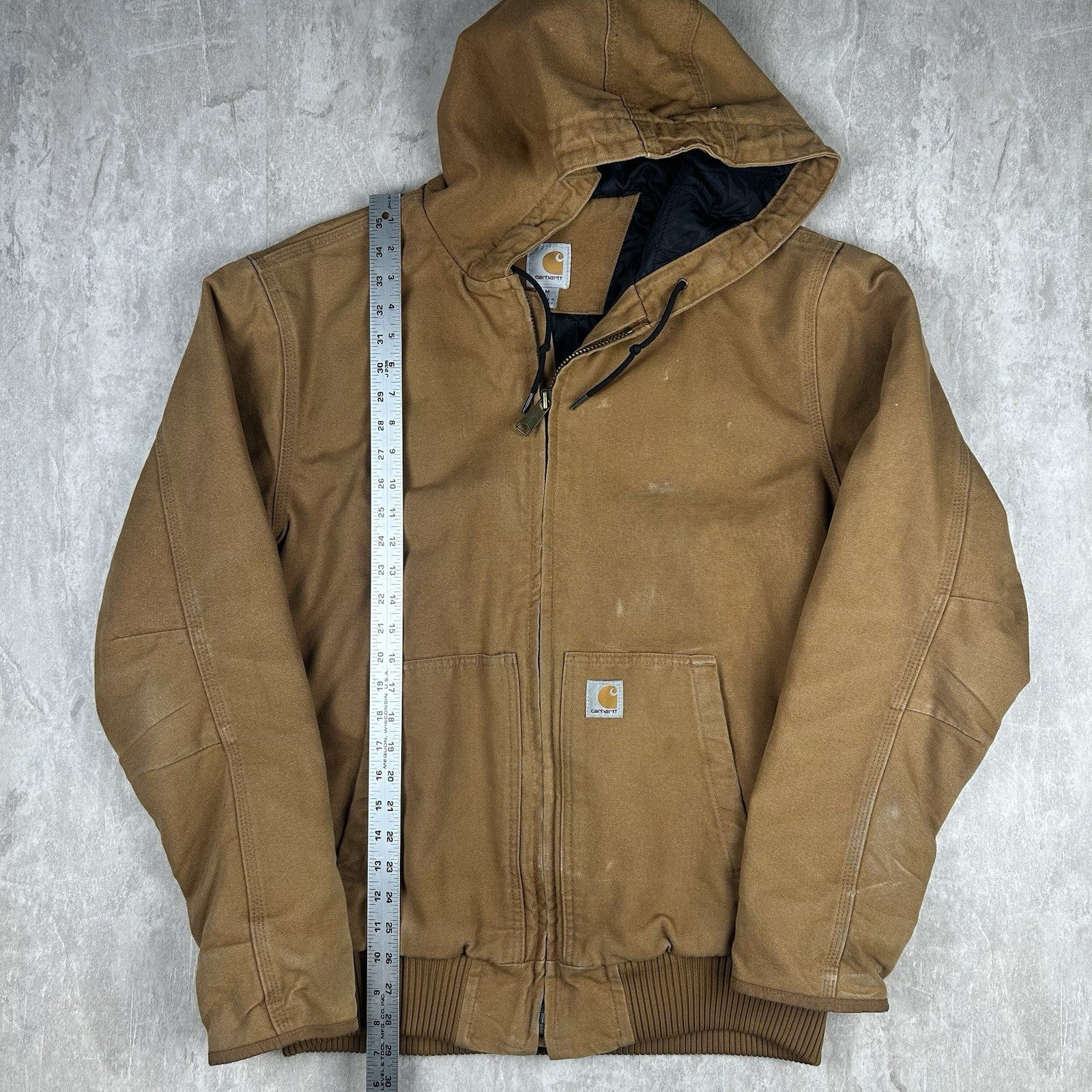 Carhartt Brown Long Sleeve Hooded Full Zip Jacket 104050-BRN Men's