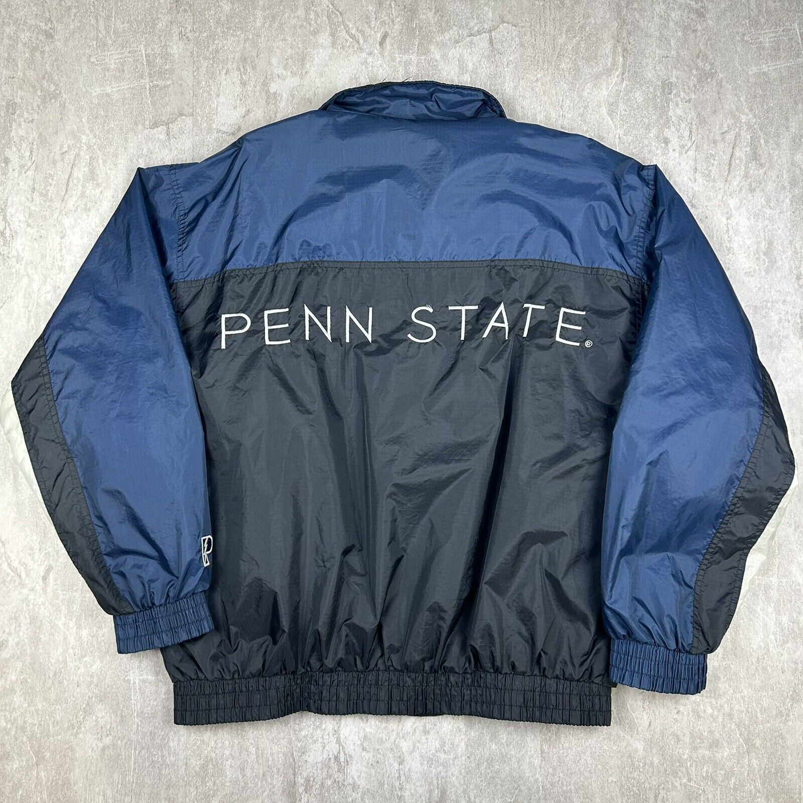Vintage 90s NCAA Penn State Pro Player Jacket Full Zip Blue