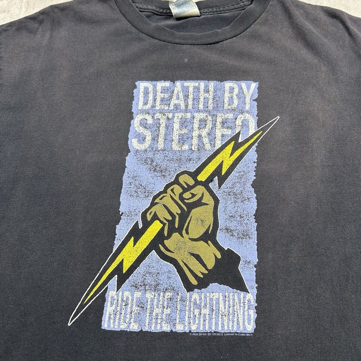 Vintage Y2K Death By Stereo Tennessee River Band T-Shirt 00s Black