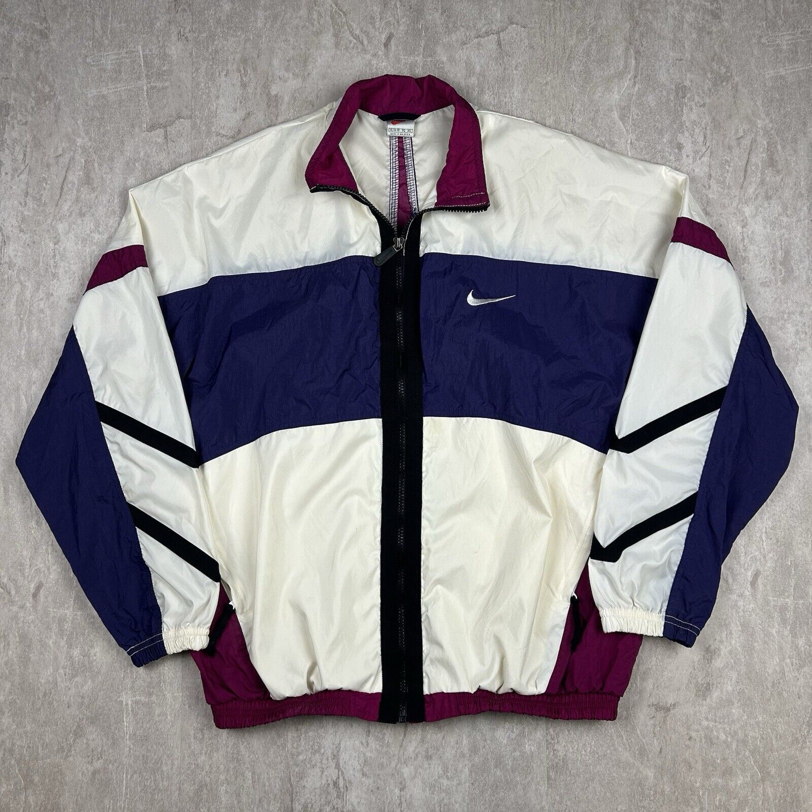 Nike purple and white windbreaker best sale