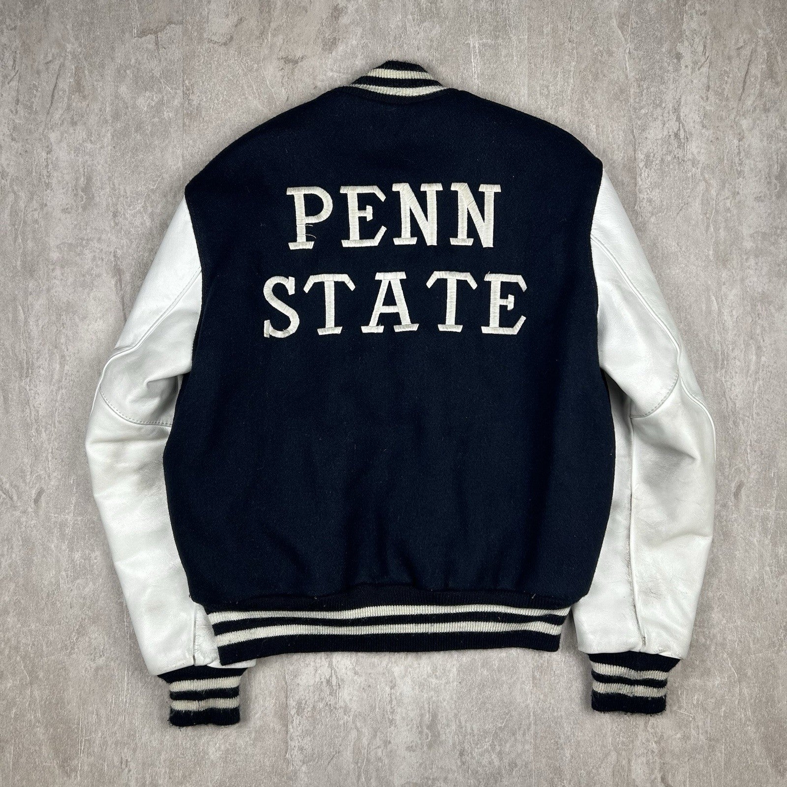 DeLONG / スタジャン/M/--/NVY Vintage NCAA Delong Sportswear Penn State Nittany Lions Jacket