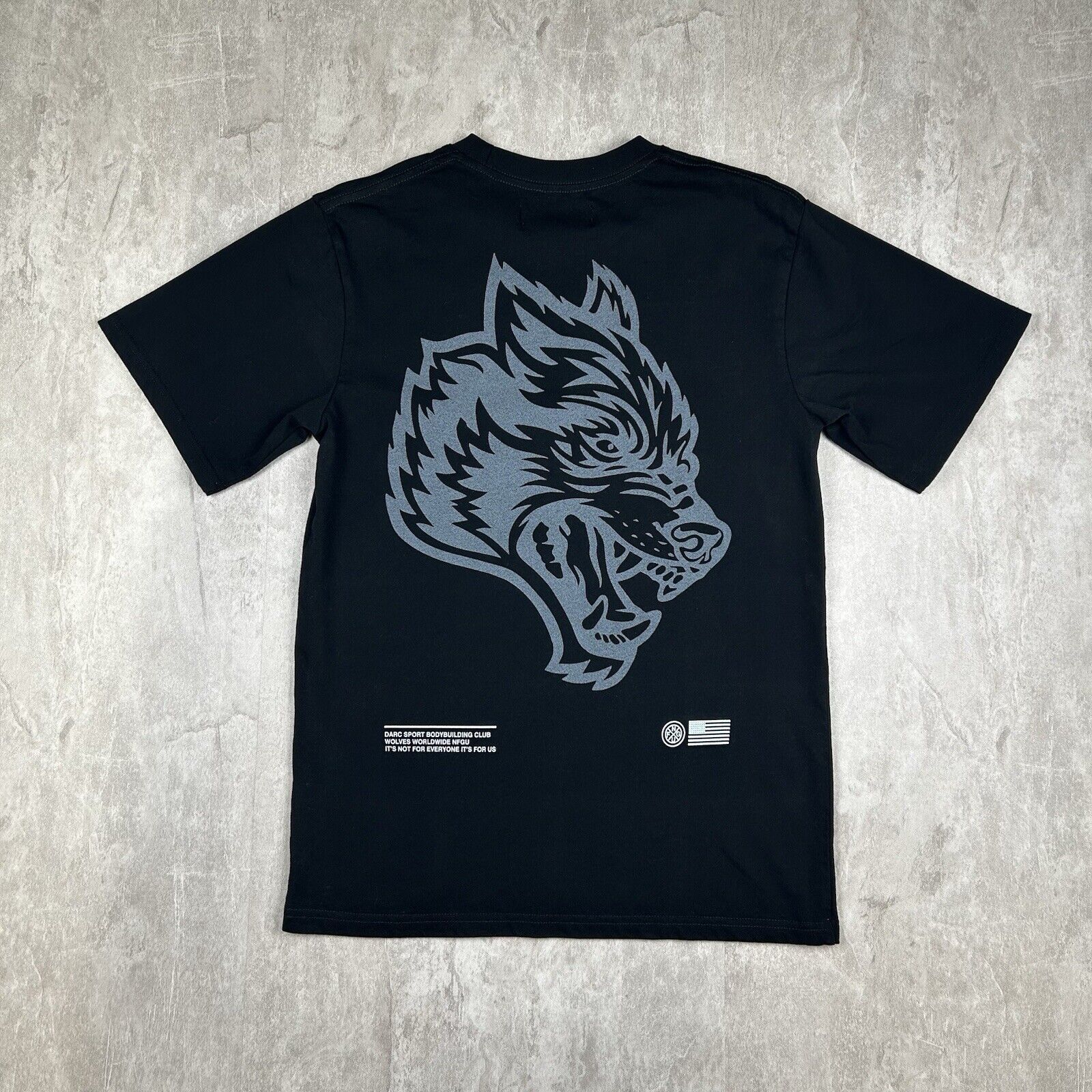 Darc Sport Wolves Club Bodybuilding Black Short Sleeve T