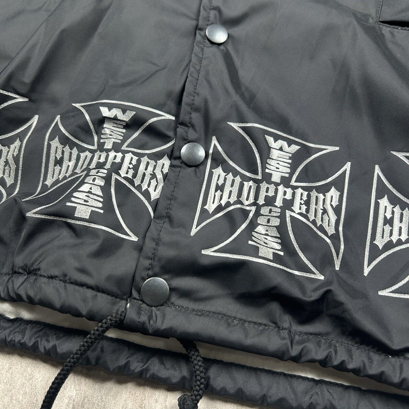 WEST COAST CHOPPERS ブランケット West Coast Choppers Sherpa Lined Canvas Work Jacket Black