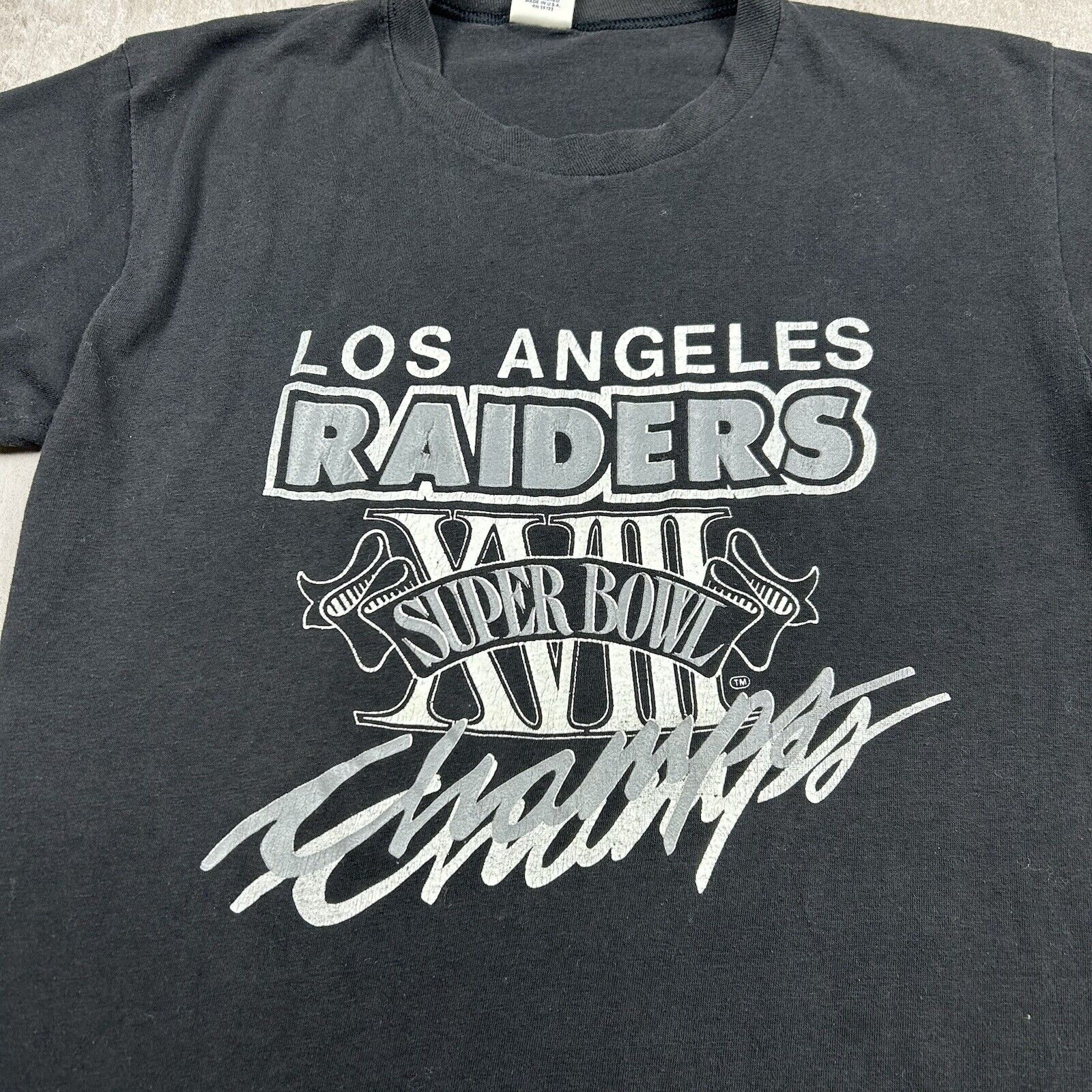 LA RAIDERS Tシャツ Lサイズ 80s Vintage Los Angeles Raiders T Shirt / Small / Oakland LA