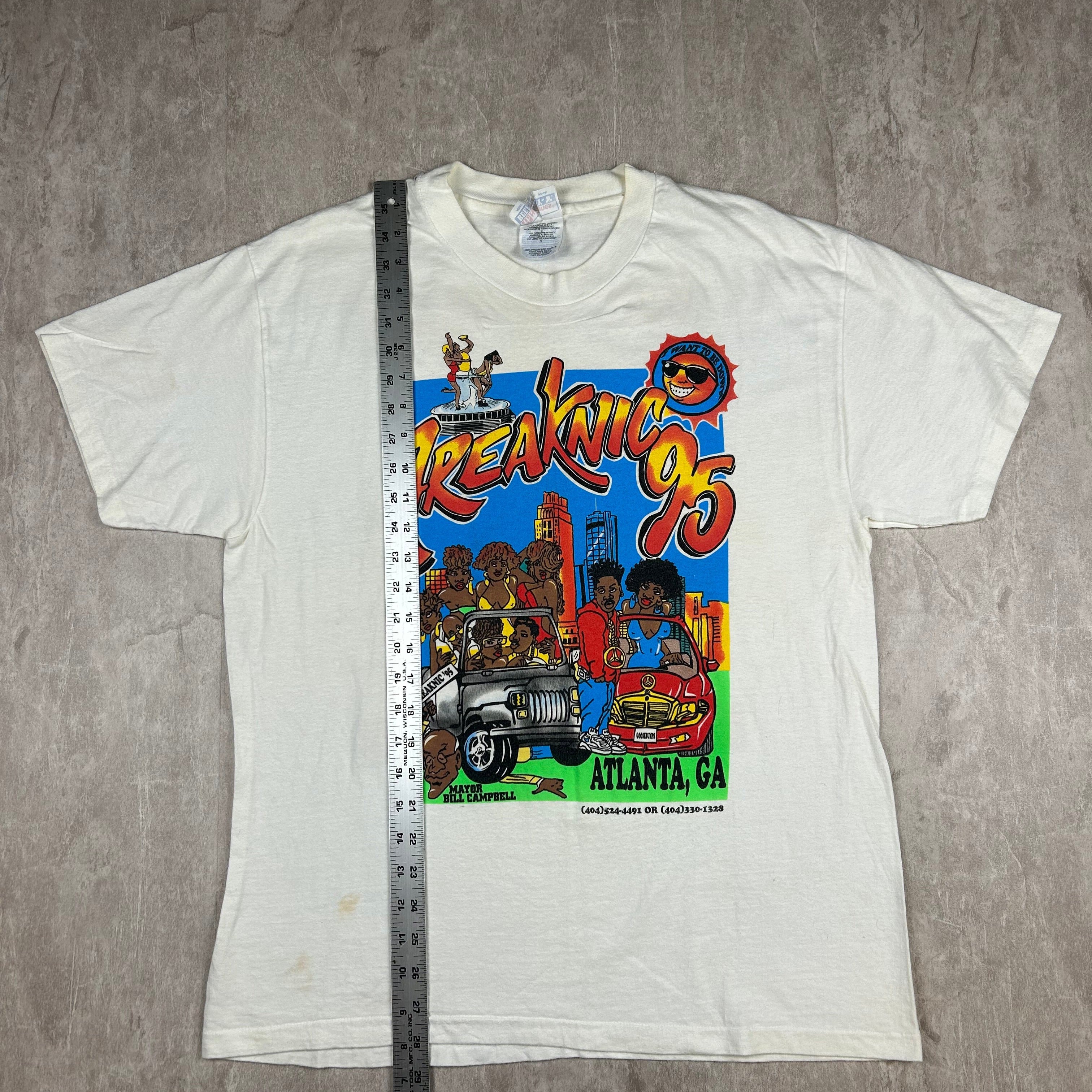 Rare Vintage 90s Atlanta Freaknik 95 Rap Shirt Vtg Concert Band