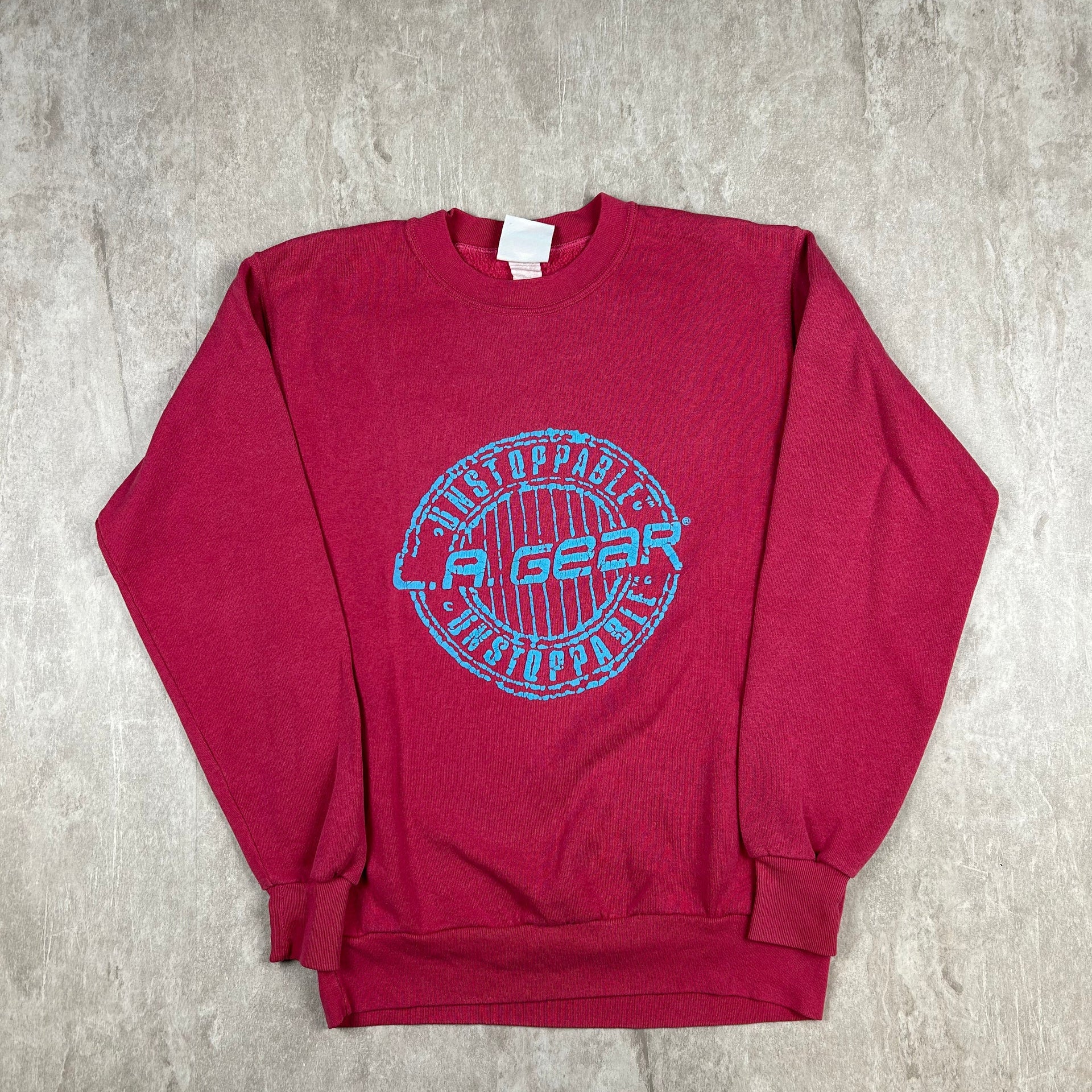la gear shirt Vintage 1990s LA Gear Los Angeles Crewneck Sweatshirt Red Men's Size U – Clyde Vintage Clothing