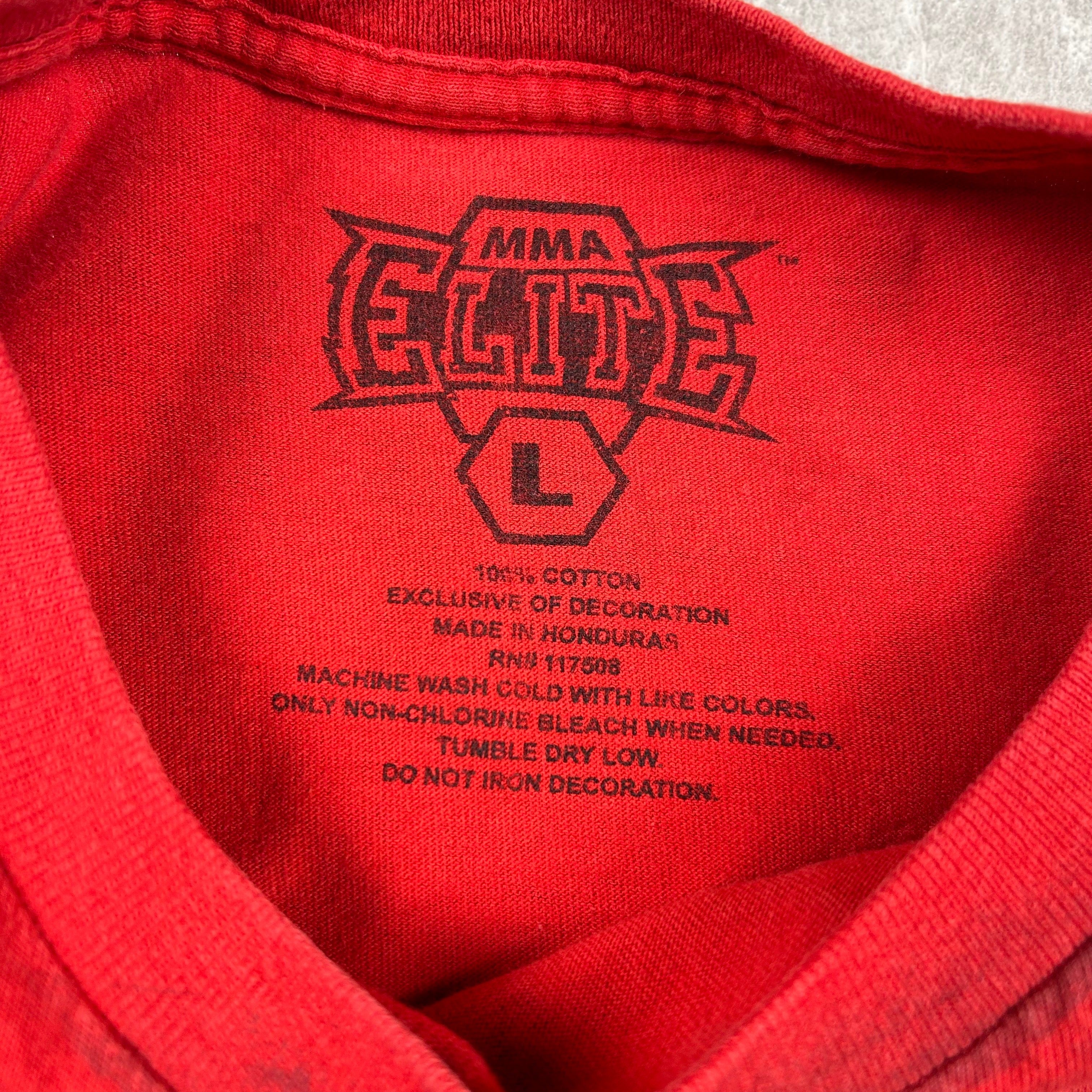 Y2K MMA Elite Revolution Fleur Crosses T-Shirt Cyber Grunge