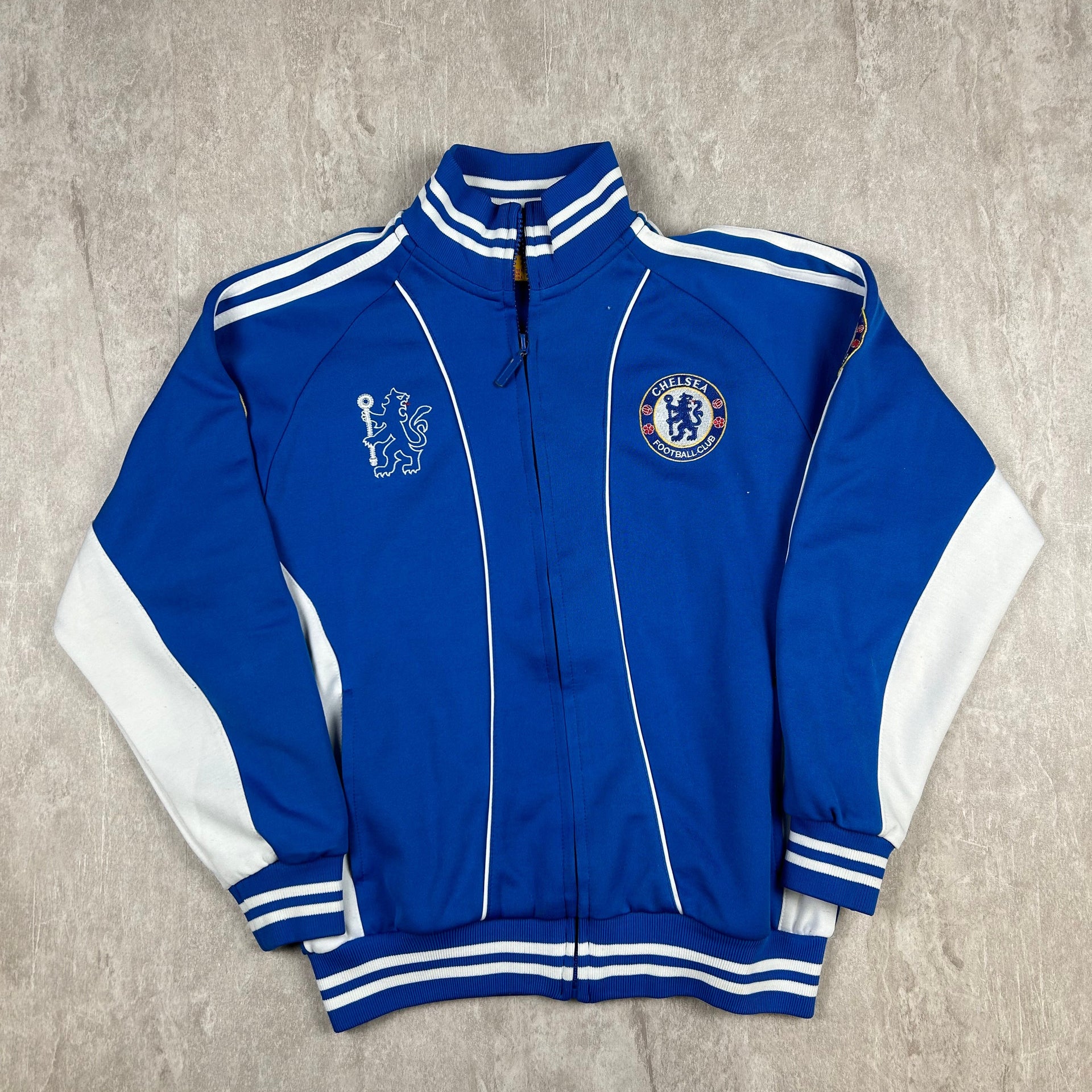 Chelsea FC Football Club Track Zip Up Jacket Blue World Soccer