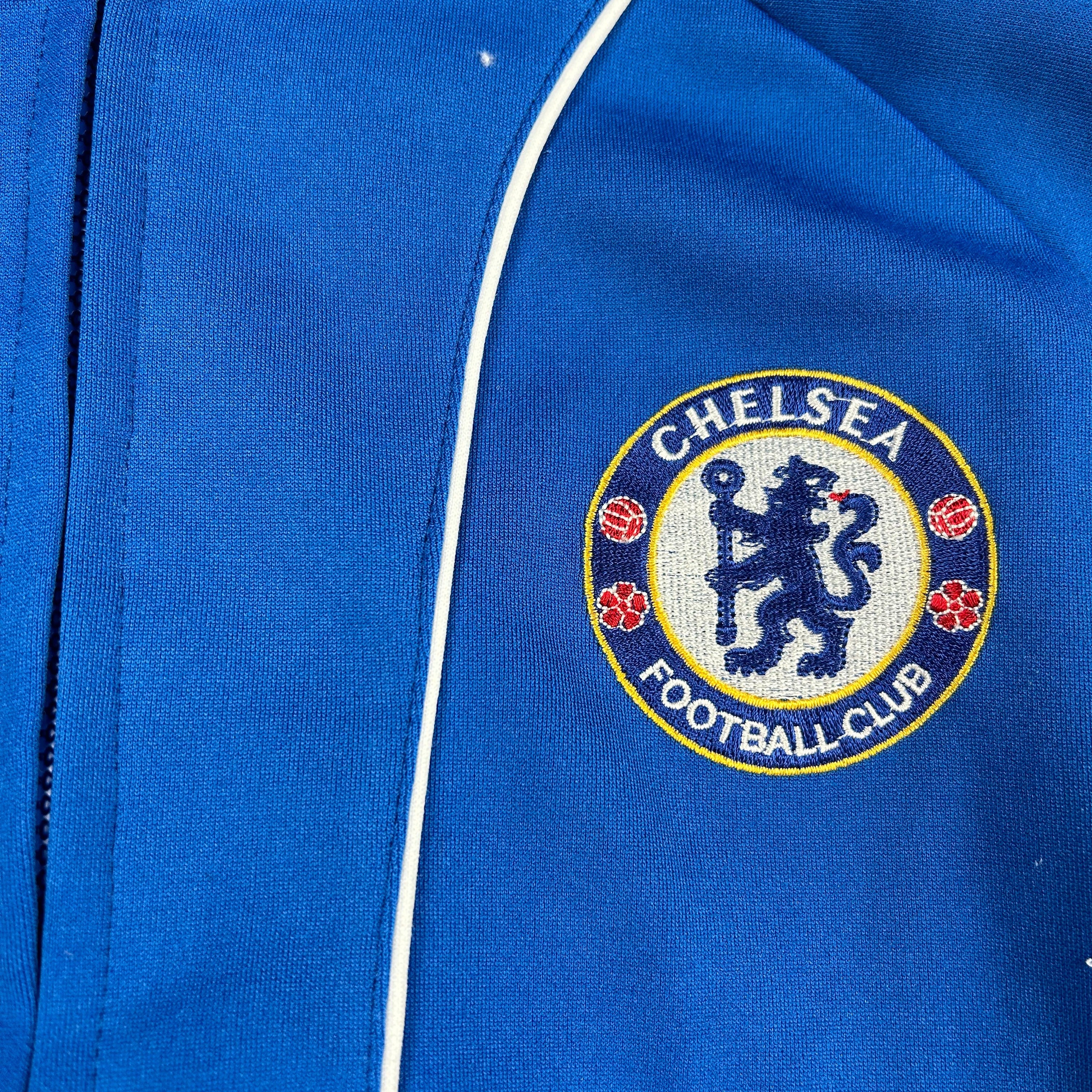 Chelsea FC Football Club Track Zip Up Jacket Blue World Soccer