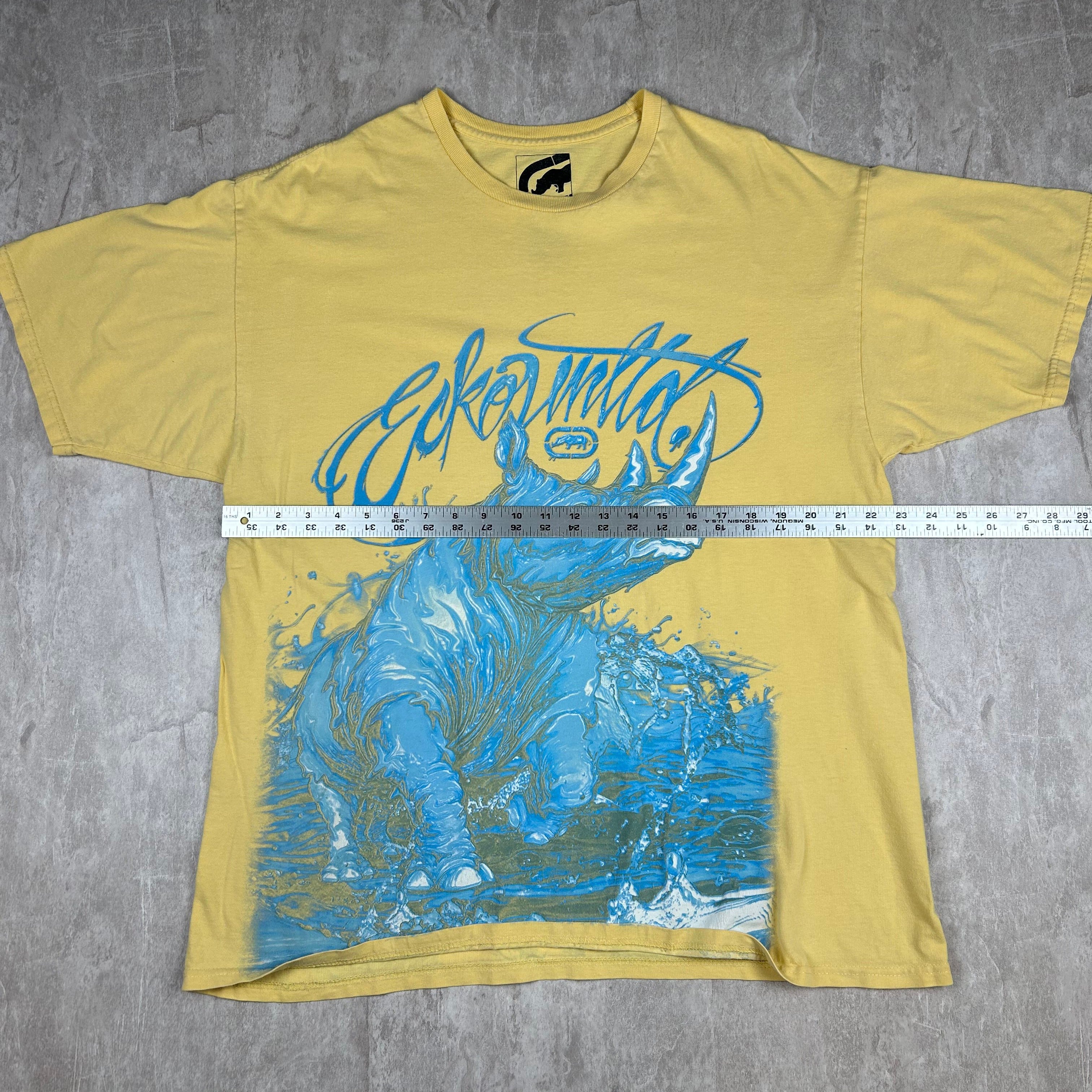 【Raucohouse】Amarillo shadow printed over T-shirt Cooper Black Tee | Josh Ritter | Online Store, Apparel