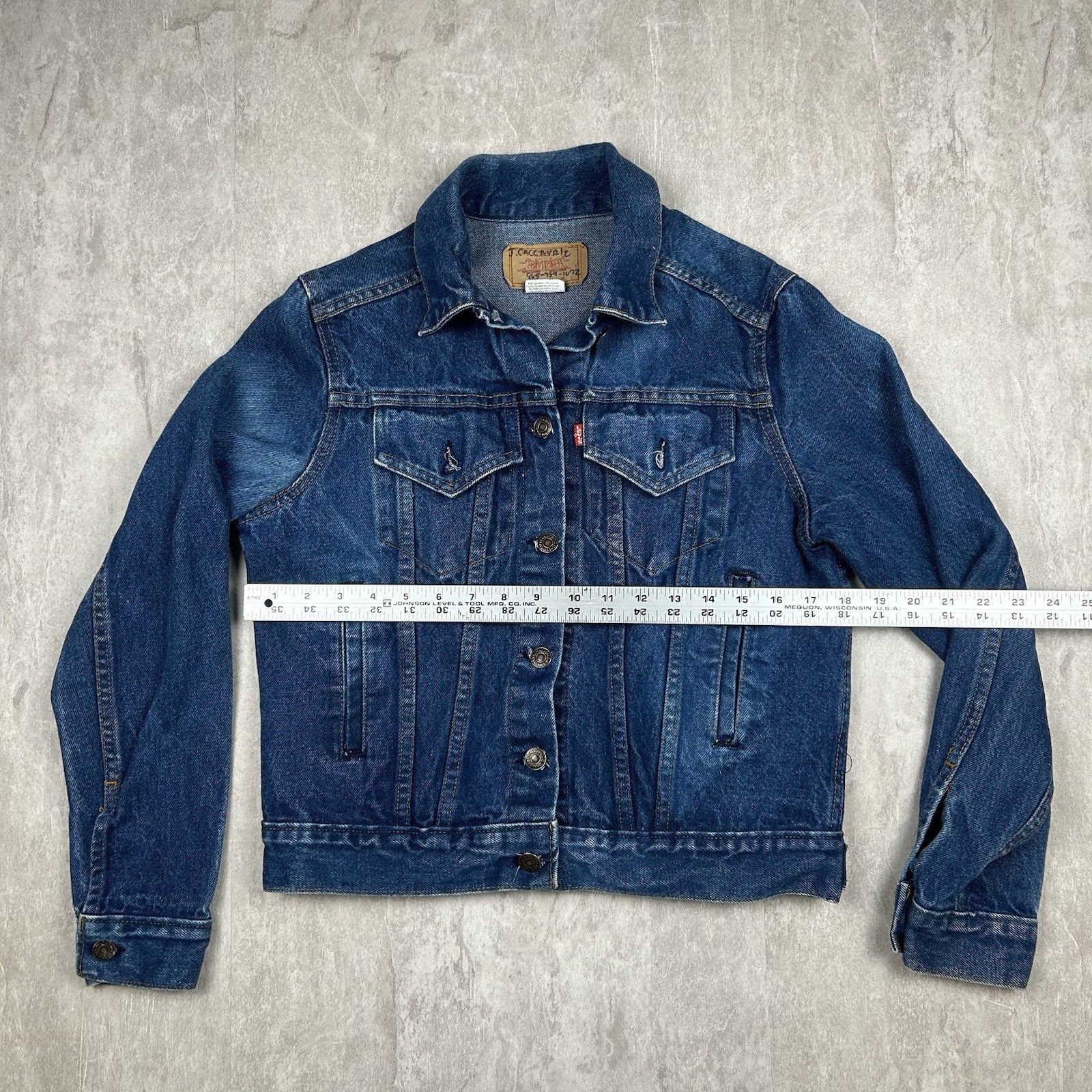 「LEVI'S® VINTAGE DENIM JACKETS TYPE1~3 Vintage Levi's 76581-0214 USA Type 3 Denim Trucker Jacket Women's